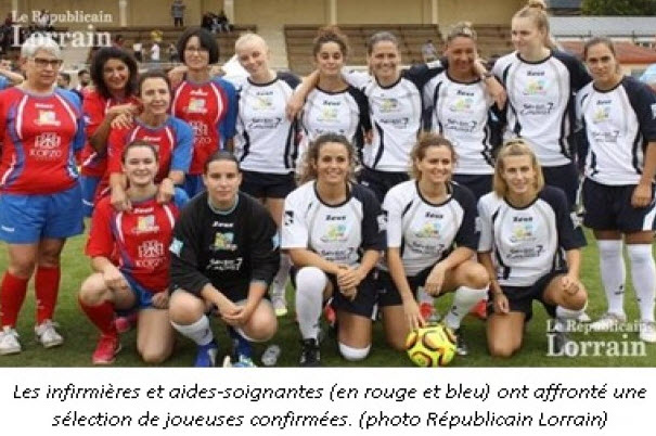 vu dans la presse : Gandrange animation ; le personnel soignant sur le terrain